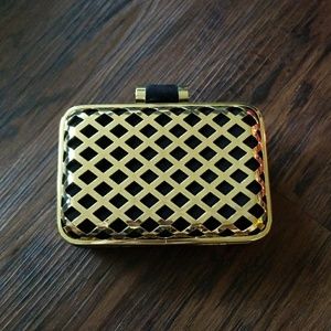 Black and gold clutch